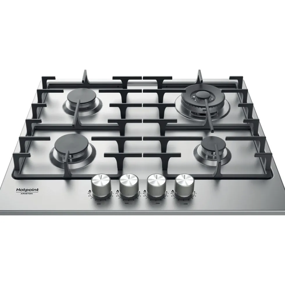 Piano cottura a gas Hotpoint Ariston PPH60GDF/IX 60cm con valvola di sicurezza