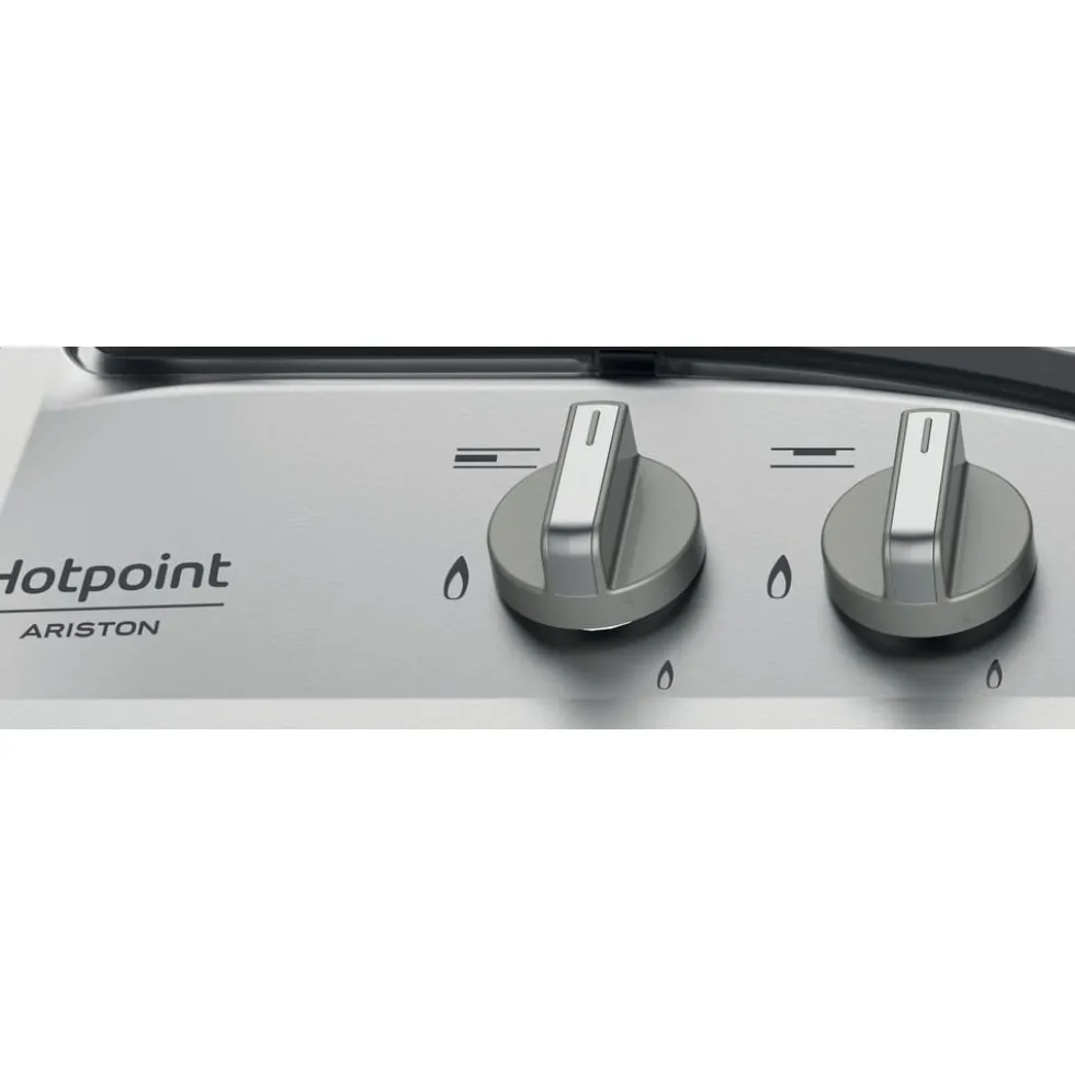 Piano cottura a gas Hotpoint Ariston PCN641TIX da 60cm con 4 fuochi e valvola di sicurezza