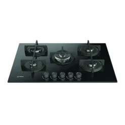Piano cottura a gas Indesit ING72TBK1 da incasso 75cm 5 fuochi