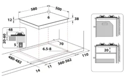 Piano cottura a gas Indesit PAA642IX/IWE1 da incasso 60cm 4 fuochi in inox