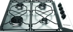 Piano cottura a gas Indesit PAA642IX/IWE1 da incasso 60cm 4 fuochi in inox
