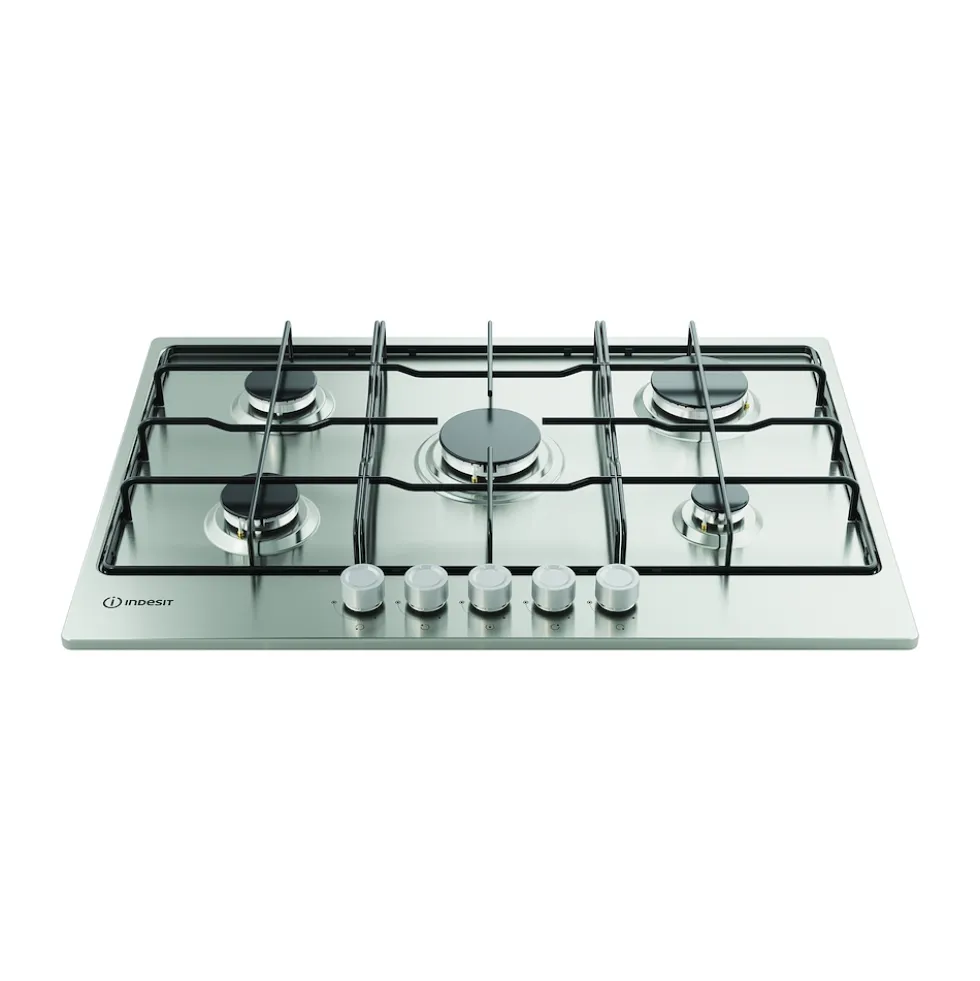 Piano cottura a gas Indesit THP752IX/I1 da 75cm con 5 fuochi