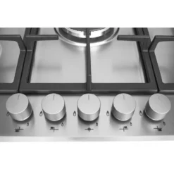 Piano cottura a gas Whirlpool GMR7522IXL da 75cm con 5 fuochi