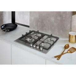 Piano cottura a gas Whirlpool GMR6422/IXL da 60cm con 4 fuochi