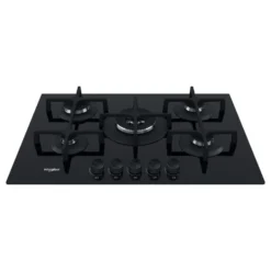 Piano cottura a gas Whirlpool GOA7523/NB1 da 75 cm a 5 fuochi