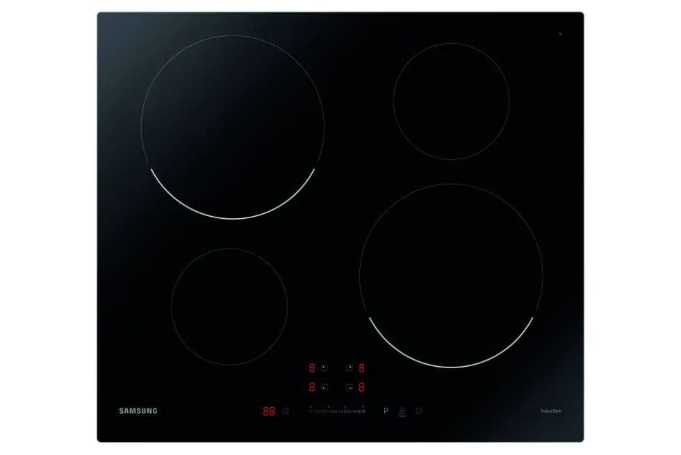 Piano cottura a induzione Samsung NZ64T3707AK da 60cm con 4 zone e controllo digitale