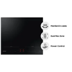 Piano cottura a induzione Samsung NZ64B5066KK con Dual Flex Zone e WiFi