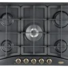 Piano cottura gas De Longhi COUNTRY Anf 57 Pro Antracite
