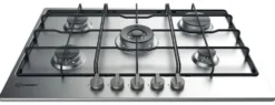Piano cottura gas Indesit 869991698810 THP 752 W IX I 1 Inox