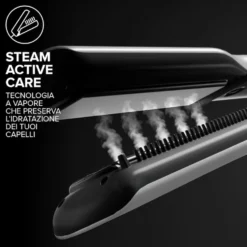 Piastra a vapore Imetec Steam Elixir per capelli lisci e protetti