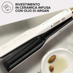 Piastra a vapore Imetec Steam Elixir per capelli lisci e protetti