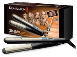 Piastra capelli Remington SLEEK AND CURL S6500 Black e Bronze