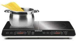 Piastra induzione G3 Ferrari G10047W0 HI TECH CHEF doppia Black e Silv