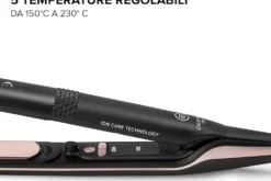 Piastra per capelli Imetec Bellissima Creativity Ion, liscio e mosso senza effetto crespo