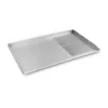 Piastra teppanyaki 1/3 rigata e 2/3 liscia per barbecue 750 x 450 mm