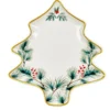 Piatto a servire albero in porcellana 23,5 x 21,5 cm - Agrifoglio