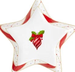 Piatto a servire 23 x 23 cm - Candy Canes