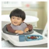 Piatto fondo bimbo Chicco 00010217260000 cuore base ventosa Azzurro