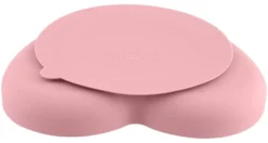 Piatto fondo bimbo Chicco 00010217160000 cuore base ventosa Rosa