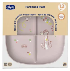 Piatto fondo bimbo Chicco 00016003150000 porzionato 3P Rosa