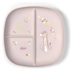 Piatto fondo bimbo Chicco 00016003150000 porzionato 3P Rosa