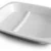 Piatto fondo Melplast 2 V05500BB Doppio scomparto Bianco