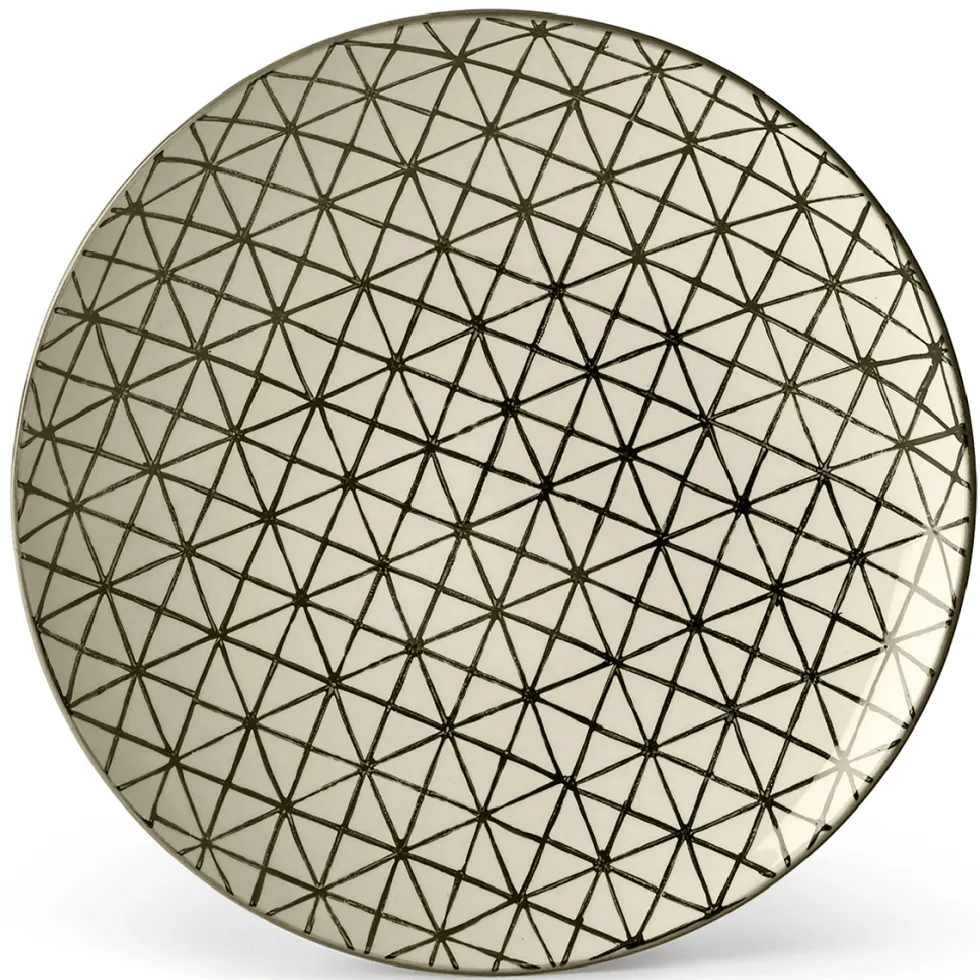 Piatto frutta - confezione 4 pz Ø 20,5 x h 2,5 cm - Geometrie