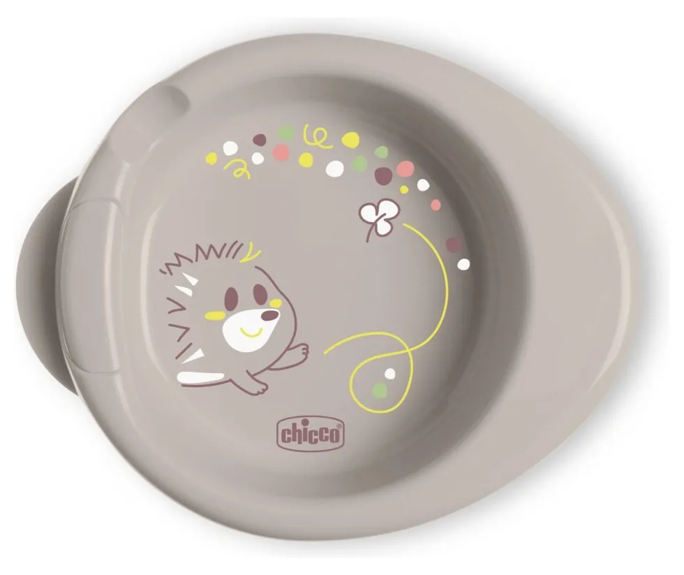 Piatto pappa Chicco 00016000350000 WARMY PAPPACALDA Grigio