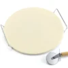 Pietra pizza Ompagrill 103300 con supporto e rotella taglio