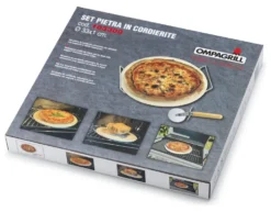 Pietra pizza Ompagrill 103300 con supporto e rotella taglio