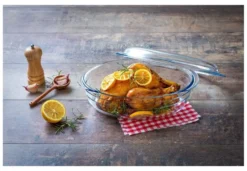 Pirofila O Cuisine 459AC00 1743 ovale con coperchio 1 lt Trasparente