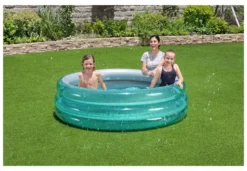 Piscina bimbo Bestway 51042 Big Metallic 3 anelli Verde e Silver