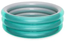 Piscina bimbo Bestway 51042 Big Metallic 3 anelli Verde e Silver