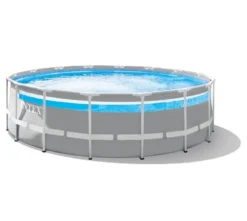 Piscina Intex 26730 PRISMA FRAME con accessori Grigio chiaro