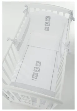 Piumone lettino Foppapedretti 9900279144 BABYZOO set 3 pz Grigio