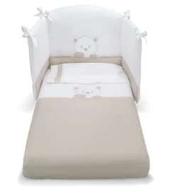 Piumone lettino Pali 0687Love LOVE set 3 pz Grigio