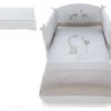 Piumone lettino Pali 0687Savana SAVANA set 3 pz Bianco e Tortora