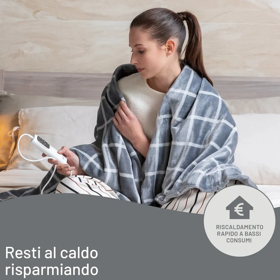 Plaid riscaldabile Imetec 16775 ADAPTO 6 con 6 temperature