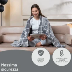 Plaid riscaldabile Imetec 16775 ADAPTO 6 con 6 temperature