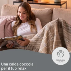Plaid riscaldabile Imeter Adapto Elegance 180x140 cm con 6 temperature