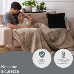 Plaid riscaldabile Imeter Adapto Elegance 180x140 cm con 6 temperature