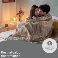 Plaid riscaldabile Imeter Adapto Elegance 180x140 cm con 6 temperature