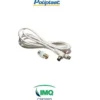 POLIPLAST CAVO ANTENNA 2MT FEMMINA+ADATTATORE MASCHIO BIANCO 100302BI