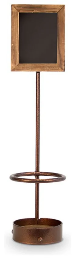 Porta bottiglie Vermes WB WR 1 SECURIT singolo con lavagnetta Brunito
