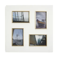 Porta foto in legno con bordo in metallo - Cornici