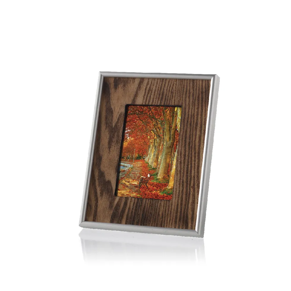 Porta foto in legno e metallo - Cornici
