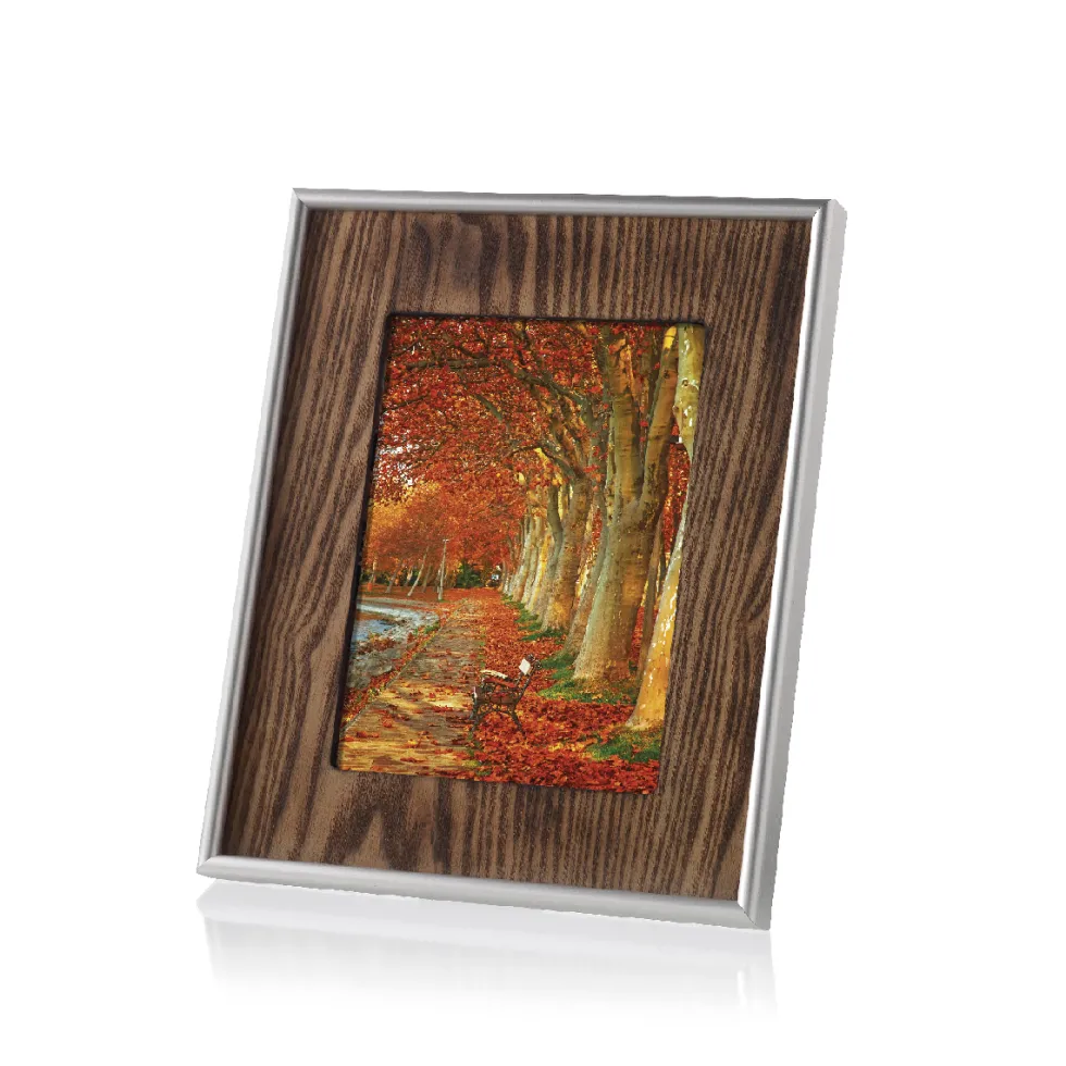 Porta foto in legno e metallo - Cornici