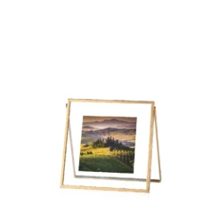 Porta foto in metallo oro - Cornici