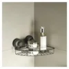 Porta oggetti box doccia Gedy HO8014 HOT angolare Nero opaco