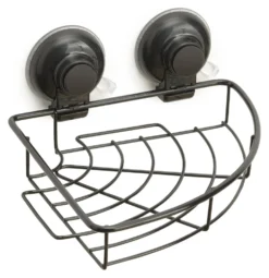 Porta oggetti box doccia Gedy HO8014 HOT angolare Nero opaco